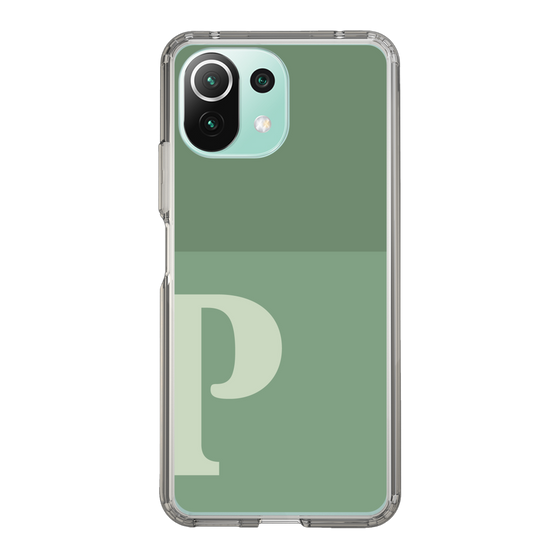 Slim Protection Case［ Original - initial two tone - P green ］