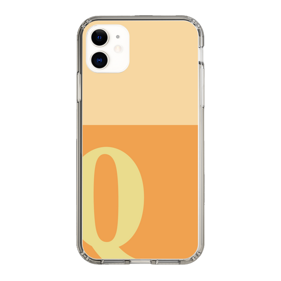 Slim Protection Case［ Original - initial two tone - Q orange ］
