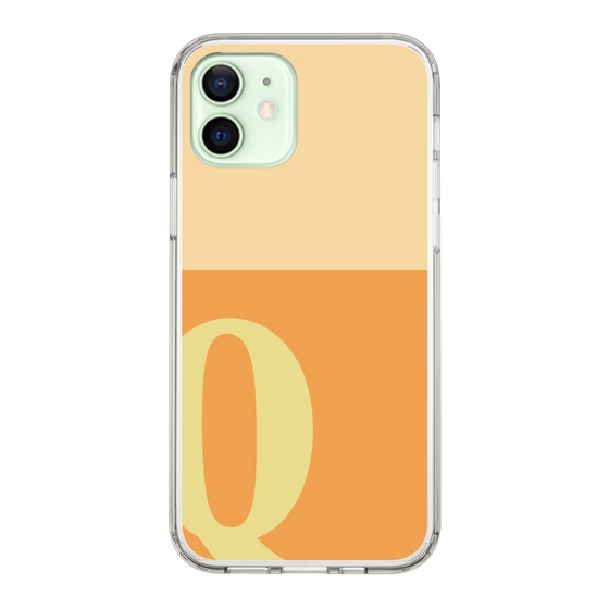 Slim Protection Case［ Original - initial two tone - Q orange ］