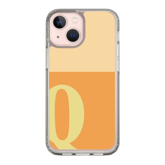 Slim Protection Case［ Original - initial two tone - Q orange ］