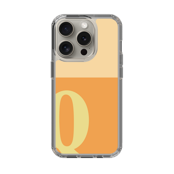 Slim Protection Case［ Original - initial two tone - Q orange ］