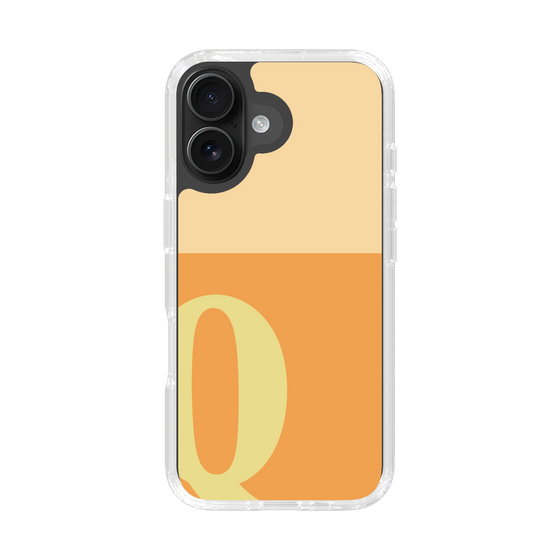 Slim Protection Case［ オリジナル - initial two tone - Q orange ］