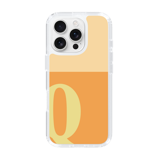 Slim Protection Case［ オリジナル - initial two tone - Q orange ］