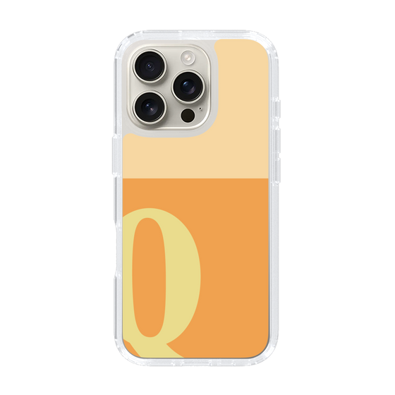 Slim Protection Case［ オリジナル - initial two tone - Q orange ］