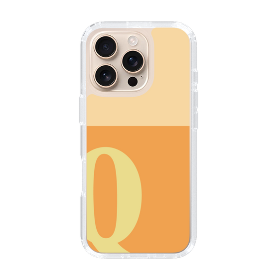 Slim Protection Case［ オリジナル - initial two tone - Q orange ］