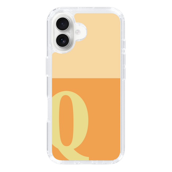 Slim Protection Case［ オリジナル - initial two tone - Q orange ］