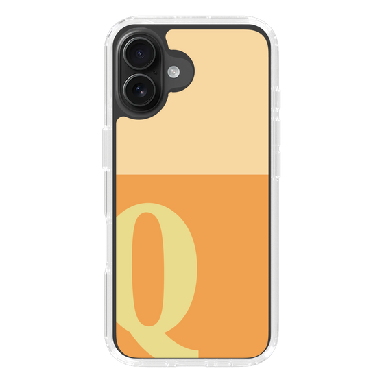 Slim Protection Case［ オリジナル - initial two tone - Q orange ］