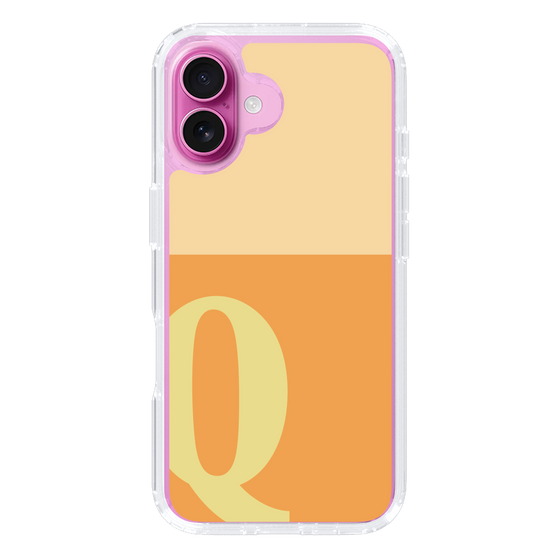 Slim Protection Case［ オリジナル - initial two tone - Q orange ］