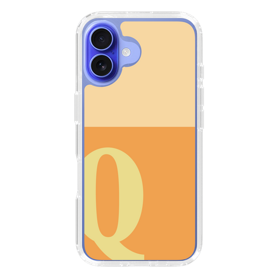 Slim Protection Case［ オリジナル - initial two tone - Q orange ］
