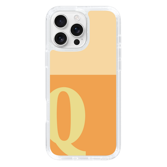 Slim Protection Case［ オリジナル - initial two tone - Q orange ］