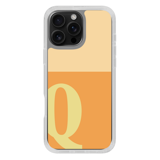 Slim Protection Case［ オリジナル - initial two tone - Q orange ］