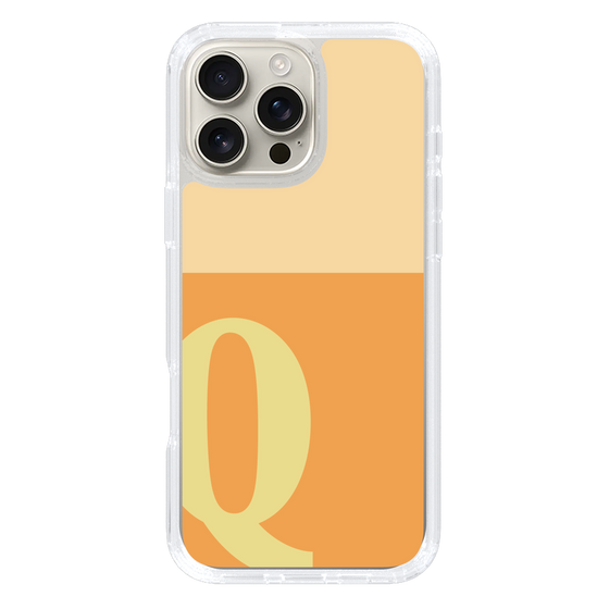 Slim Protection Case［ オリジナル - initial two tone - Q orange ］