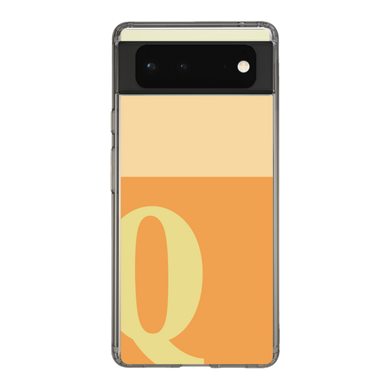 Slim Protection Case［ Original - initial two tone - Q orange ］