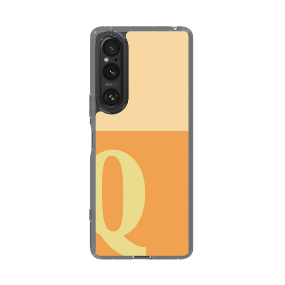 Slim Protection Case［ Original - initial two tone - Q orange ］