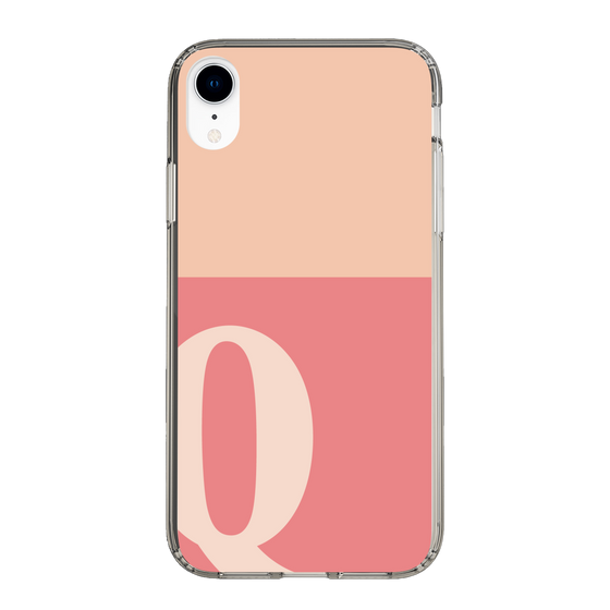 Slim Protection Case［ Original - initial two tone - Q pink ］