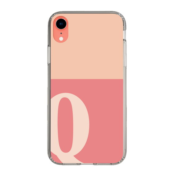 Slim Protection Case［ Original - initial two tone - Q pink ］