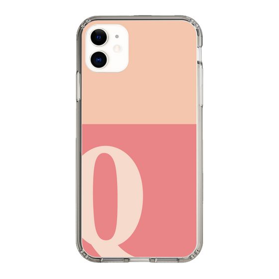 Slim Protection Case［ Original - initial two tone - Q pink ］