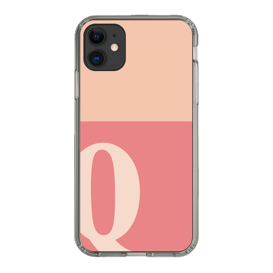 Slim Protection Case［ Original - initial two tone - Q pink ］