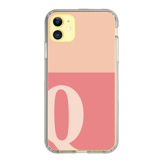 Slim Protection Case［ Original - initial two tone - Q pink ］