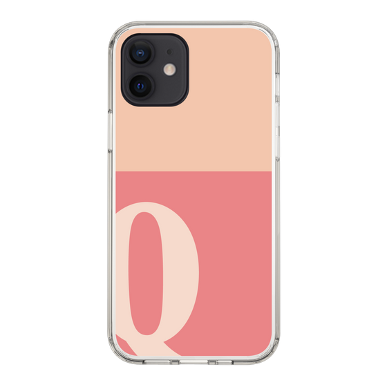Slim Protection Case［ Original - initial two tone - Q pink ］