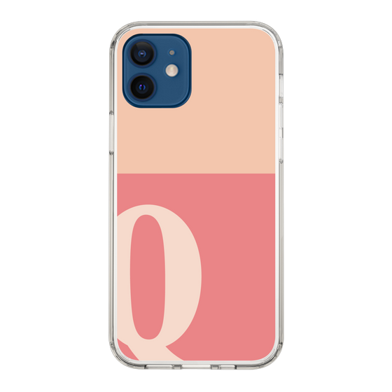 Slim Protection Case［ Original - initial two tone - Q pink ］