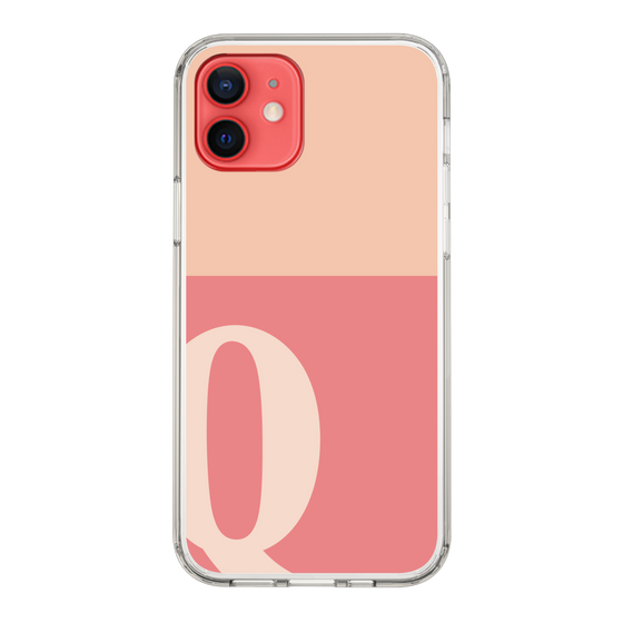 Slim Protection Case［ Original - initial two tone - Q pink ］