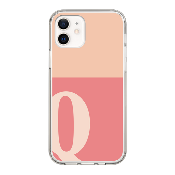 Slim Protection Case［ Original - initial two tone - Q pink ］
