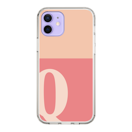Slim Protection Case［ Original - initial two tone - Q pink ］