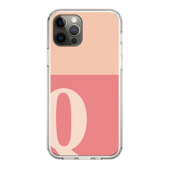 Slim Protection Case［ Original - initial two tone - Q pink ］