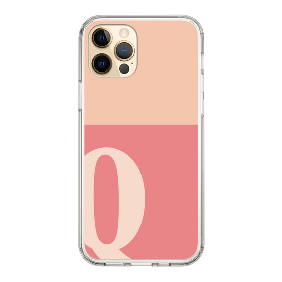Slim Protection Case［ Original - initial two tone - Q pink ］