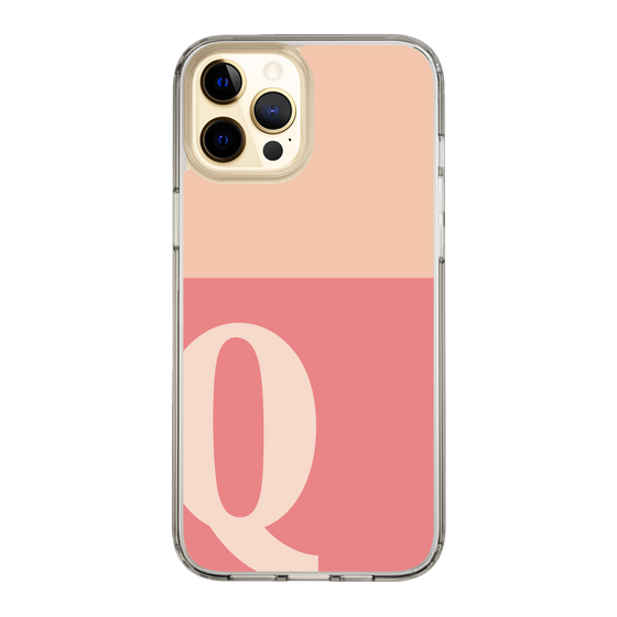 Slim Protection Case［ Original - initial two tone - Q pink ］