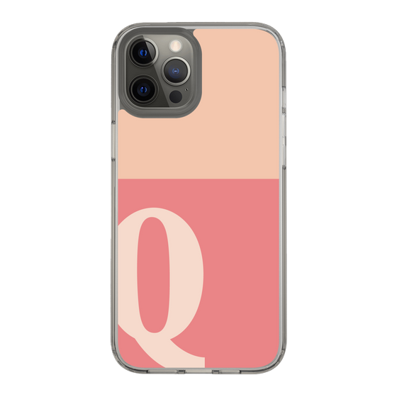 Slim Protection Case［ Original - initial two tone - Q pink ］
