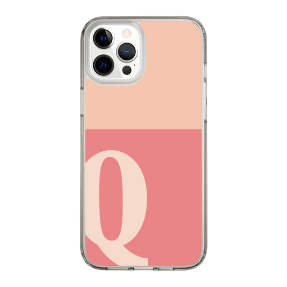 Slim Protection Case［ Original - initial two tone - Q pink ］