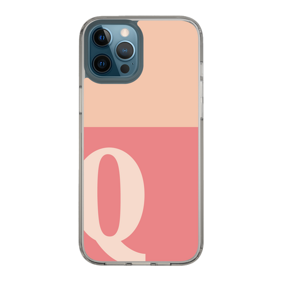 Slim Protection Case［ Original - initial two tone - Q pink ］