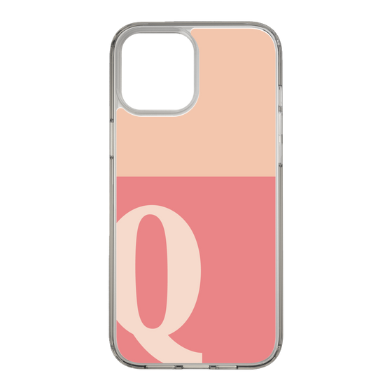 Slim Protection Case［ Original - initial two tone - Q pink ］