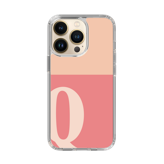 Slim Protection Case［ Original - initial two tone - Q pink ］