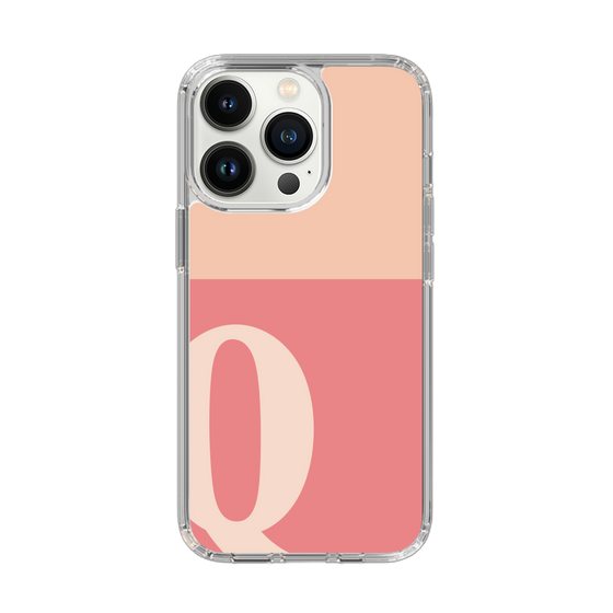 Slim Protection Case［ Original - initial two tone - Q pink ］