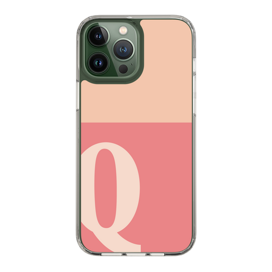 Slim Protection Case［ Original - initial two tone - Q pink ］