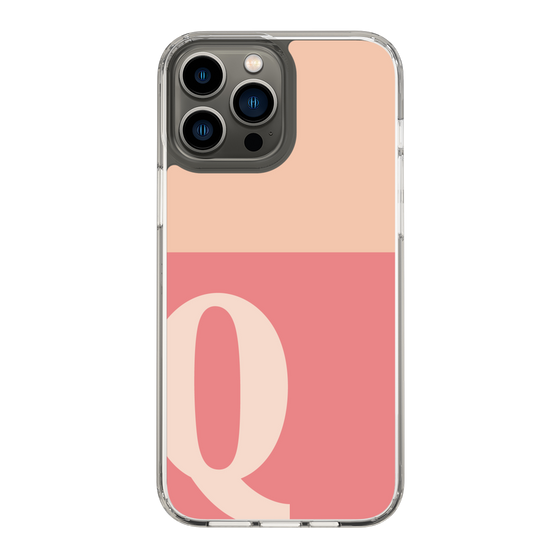 Slim Protection Case［ Original - initial two tone - Q pink ］