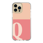 Slim Protection Case［ Original - initial two tone - Q pink ］