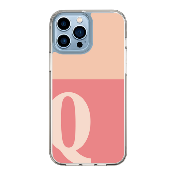 Slim Protection Case［ Original - initial two tone - Q pink ］
