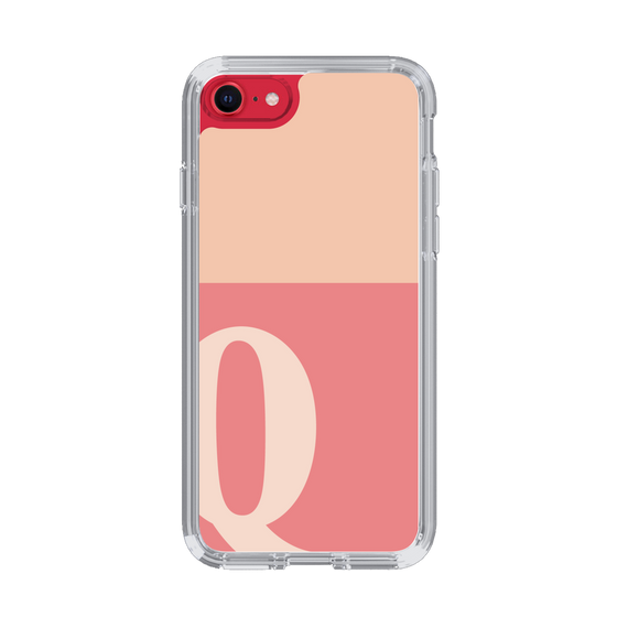 Slim Protection Case［ Original - initial two tone - Q pink ］
