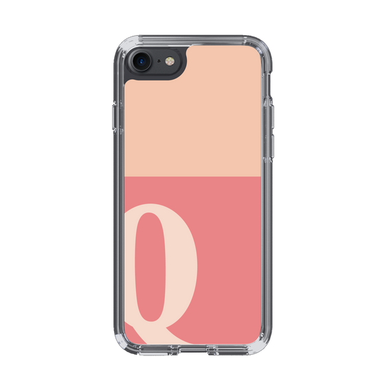 Slim Protection Case［ Original - initial two tone - Q pink ］