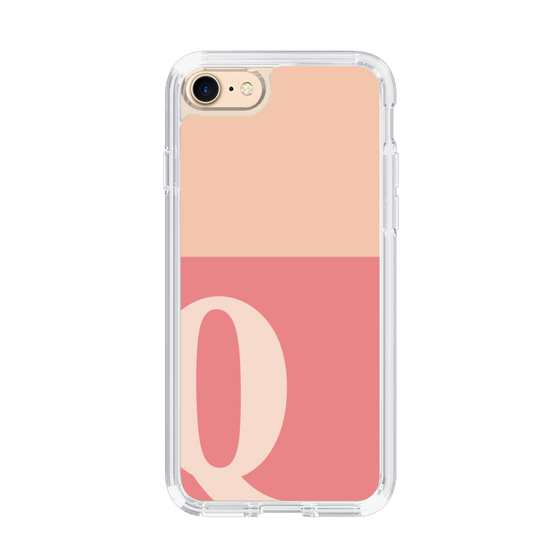 Slim Protection Case［ Original - initial two tone - Q pink ］