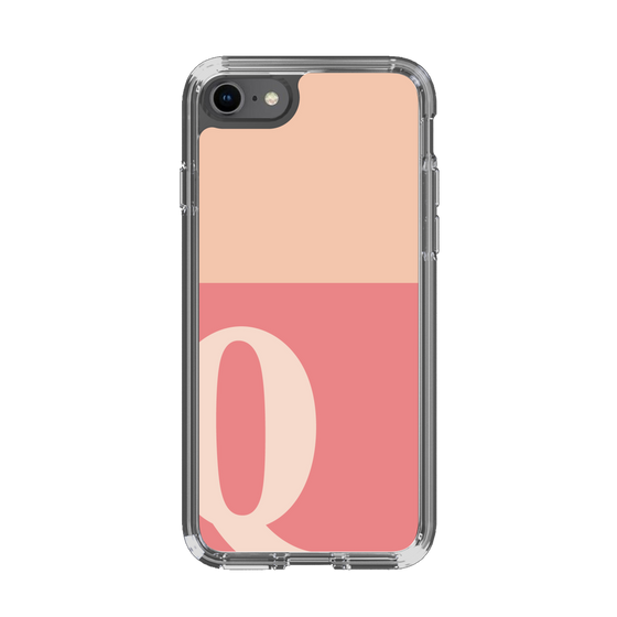 Slim Protection Case［ Original - initial two tone - Q pink ］