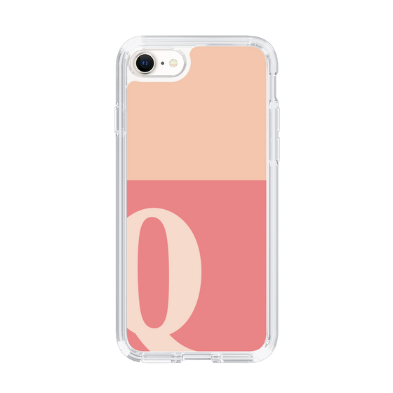 Slim Protection Case［ Original - initial two tone - Q pink ］