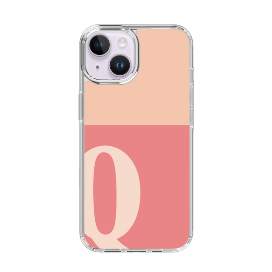 Slim Protection Case［ Original - initial two tone - Q pink ］