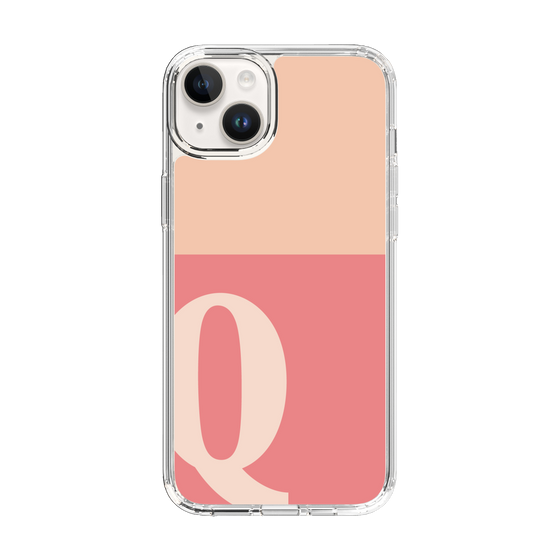 Slim Protection Case［ Original - initial two tone - Q pink ］