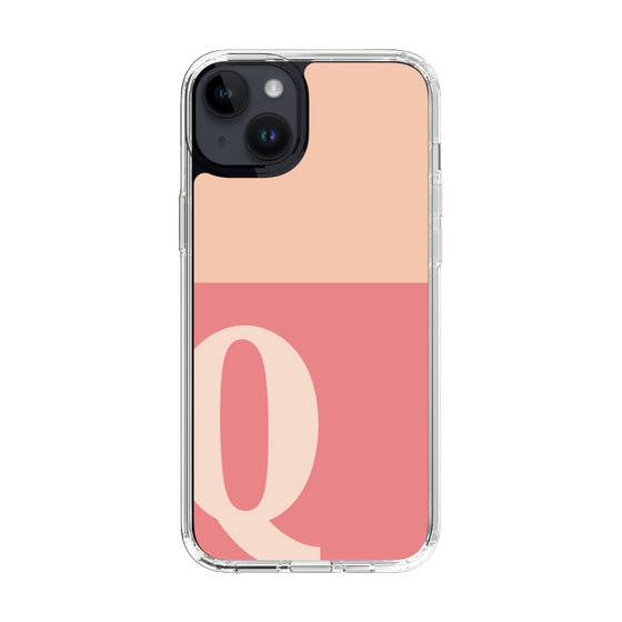 Slim Protection Case［ Original - initial two tone - Q pink ］