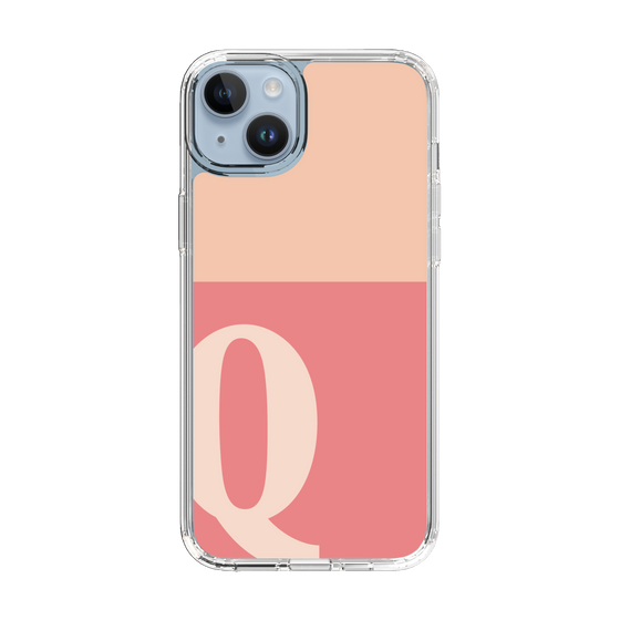 Slim Protection Case［ Original - initial two tone - Q pink ］